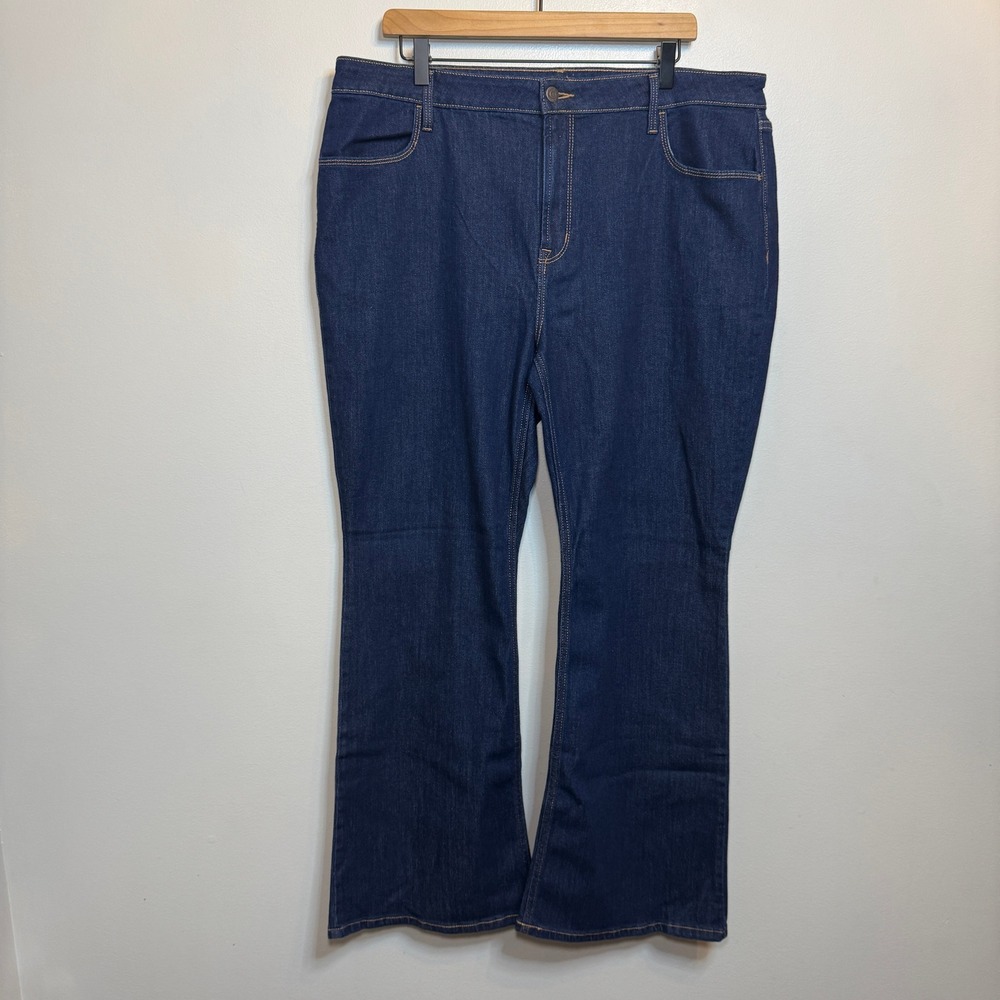 Old Navy Wow Flare High Rise Dark Wash Stretch Denim Jeans Women's Size 18